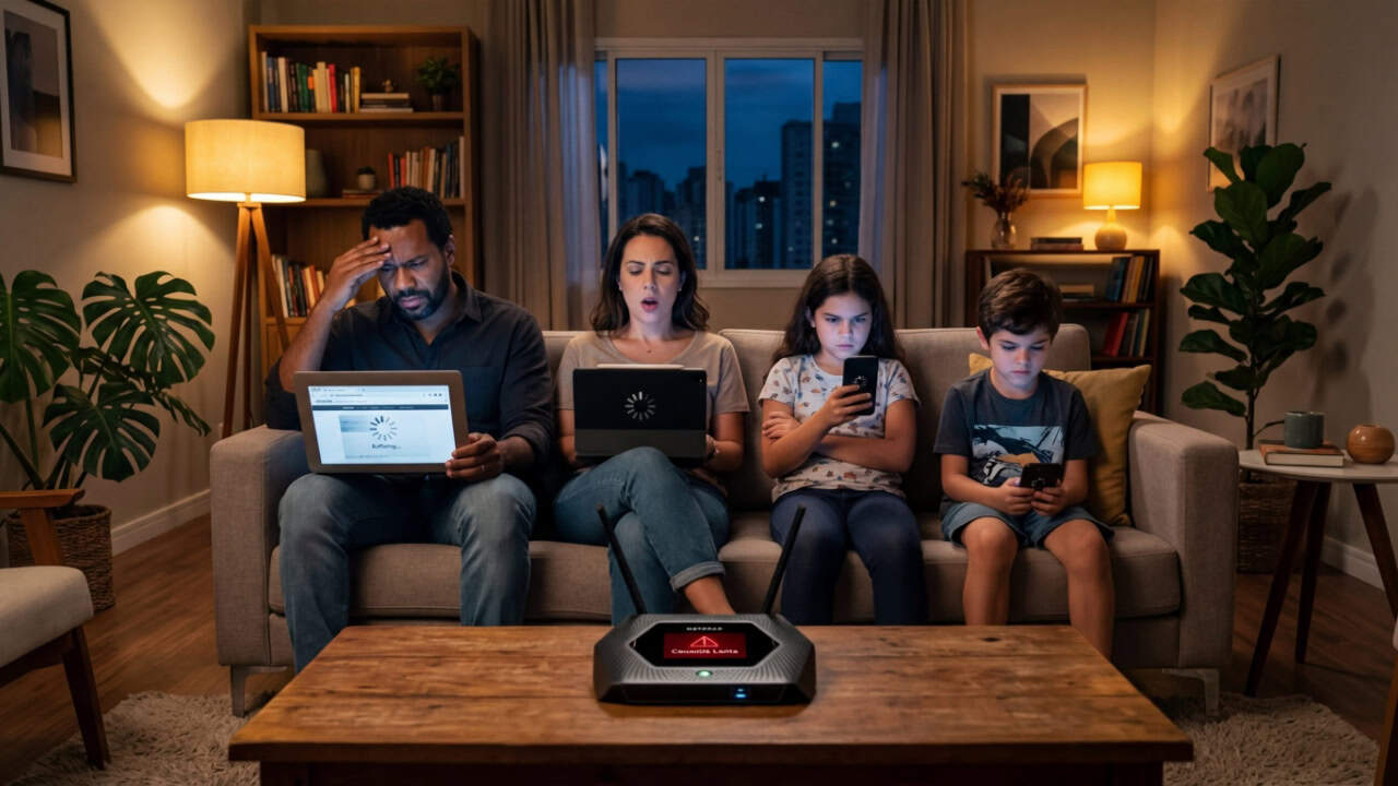 Por que o Wi‑Fi fica mais lento quando várias pessoas usam ao mesmo tempo