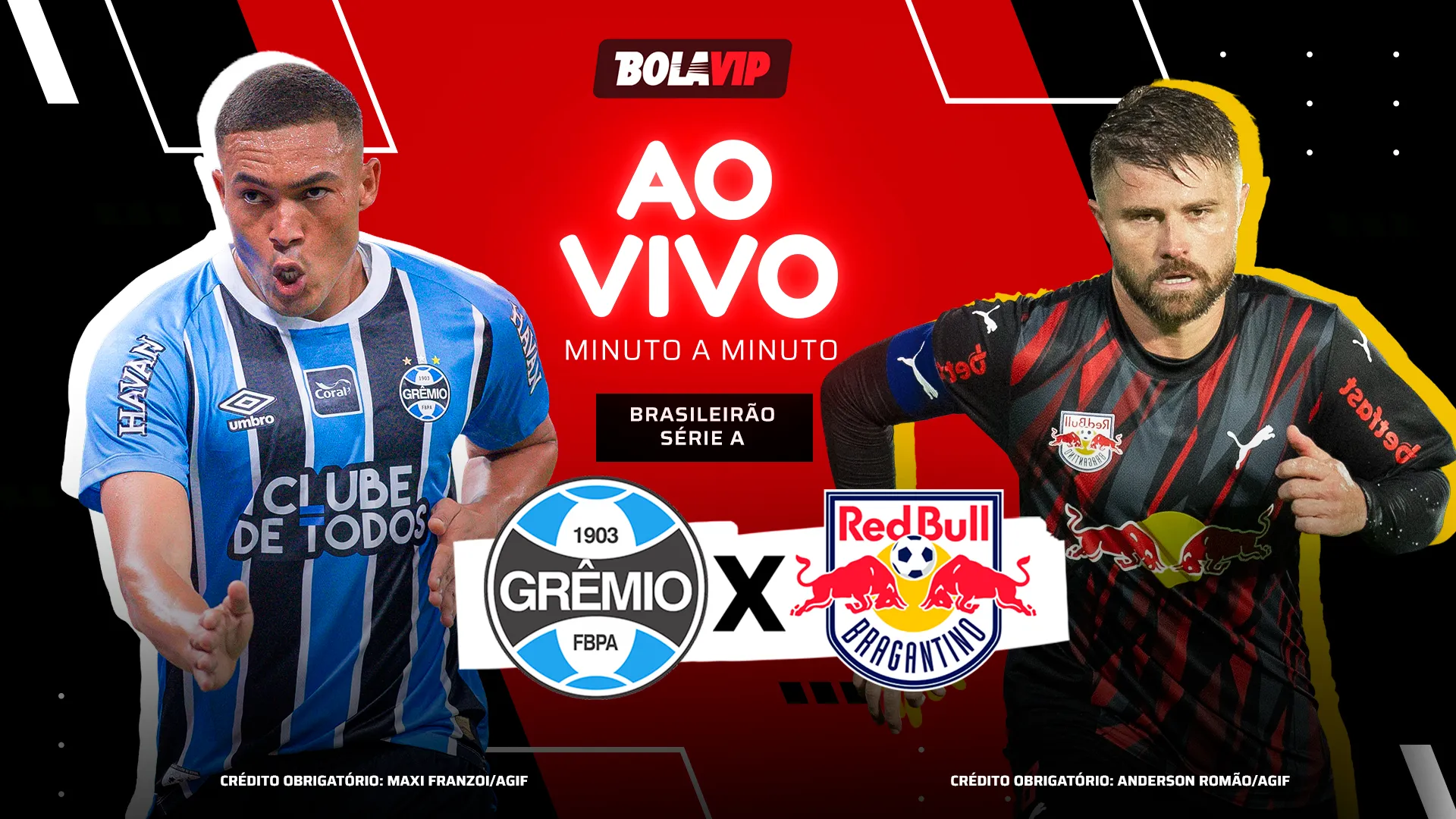 Grêmio e Bragantino empataram por 1 a 1 na quinta rodada do Brasileirão