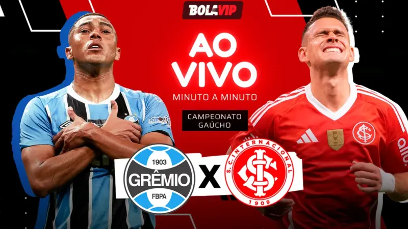 Grêmio e Internacional se enfrentam na Arena pela partida de ida da final do Campeonato Gaúcho