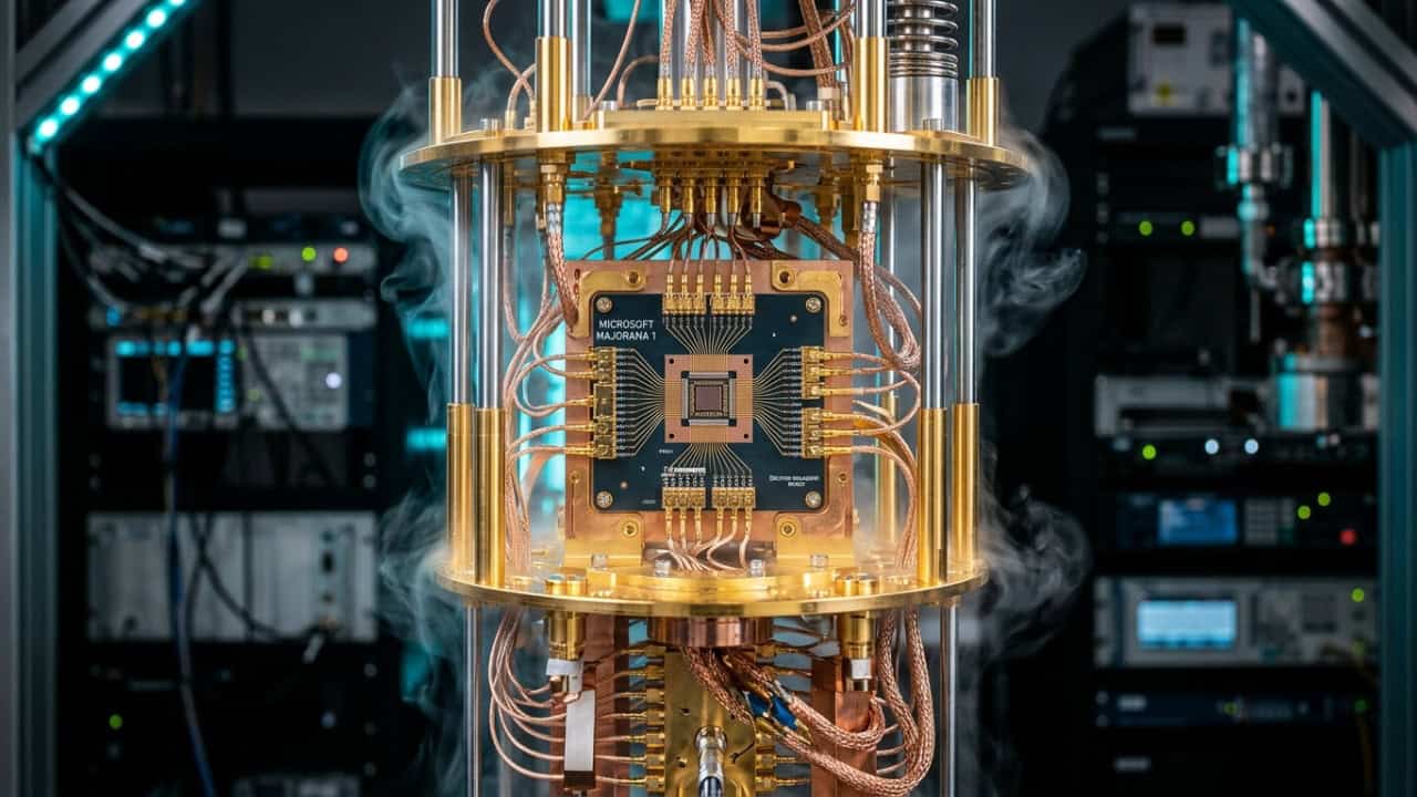 Computação quântica da Microsoft usa chip Majorana 1 e opera em temperaturas próximas ao zero absoluto