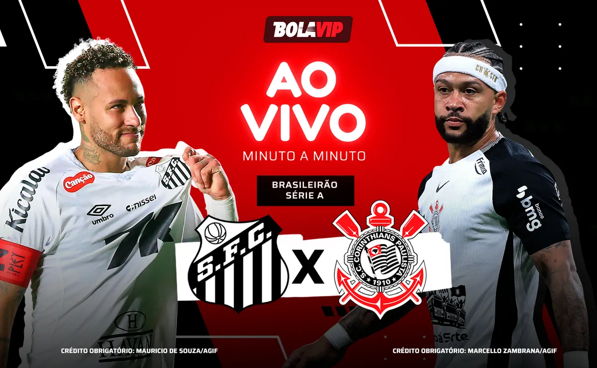 Santos e Corinthians empatam por 1 a 1 no intervalo na Vila Belmiro pelo Brasileirão 2026