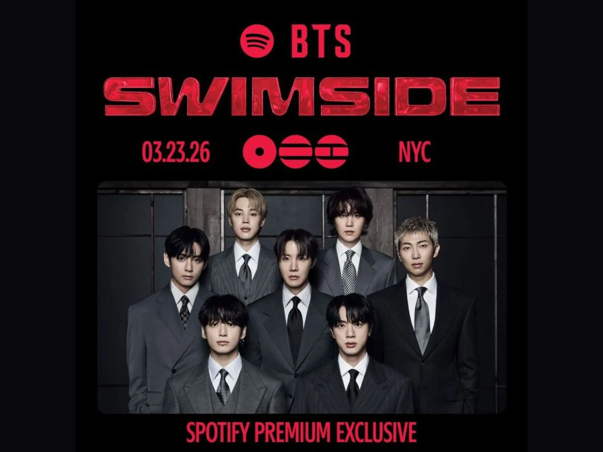 Spotify fará evento com BTS em Nova York para superfãs com sessão de perguntas e respostas