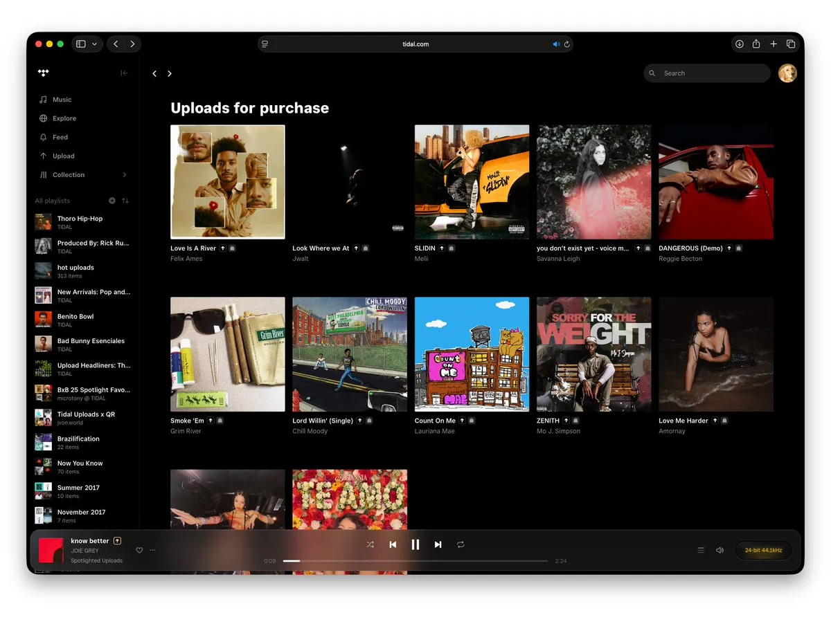 Tidal passa a vender downloads diretos ao fã e fica com 10% da receita, colocando-se em concorrência com o Bandcamp