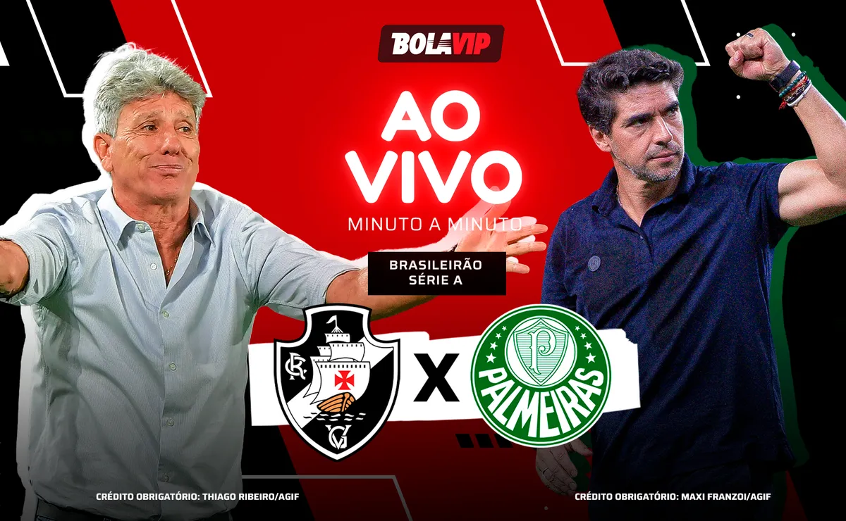 Vasco x Palmeiras AO VIVO — 0 x 1; segundo tempo em andamento