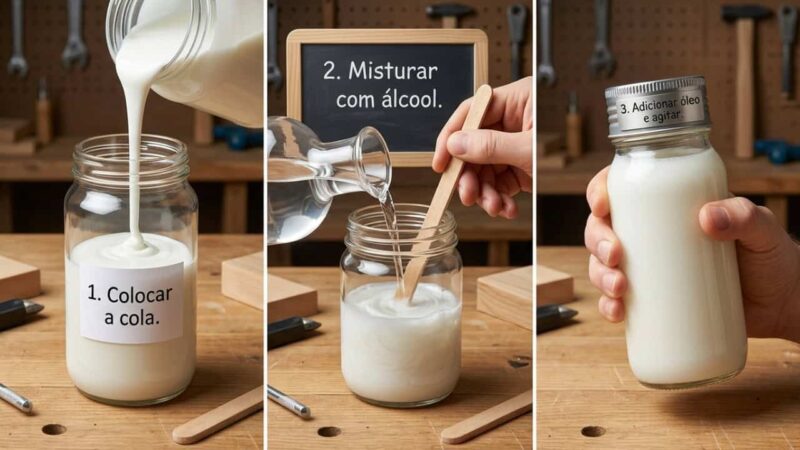 Verniz caseiro com cola, álcool e óleo promete restaurar madeira