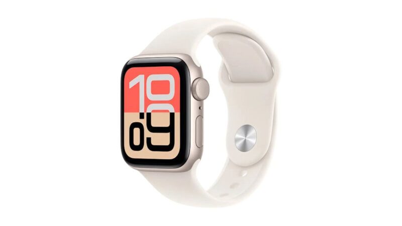 Apple Watch SE 3 (44mm GPS) tem preço reduzido; versões estelar e meia-noite aparecem em oferta