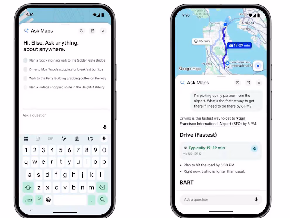 Google Maps recebe recursos de IA na maior atualização dos últimos 10 anos