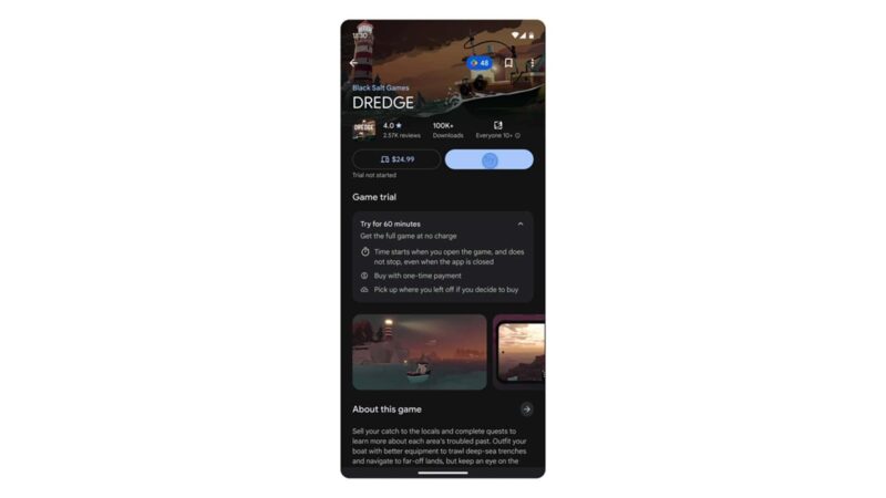 Google libera recurso para experimentar jogos pagos antes da compra