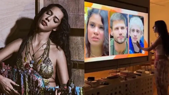 Marina Sena comemora permanência de Juliano Floss no BBB 26 com grito na janela