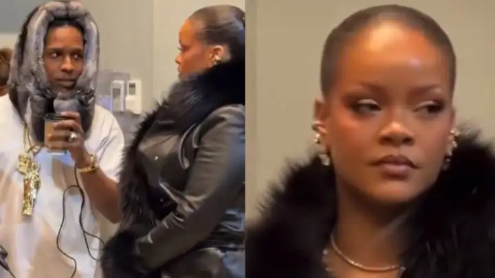 Vídeo mostra reação de Rihanna ao ver A$AP Rocky conversando com mulher em evento