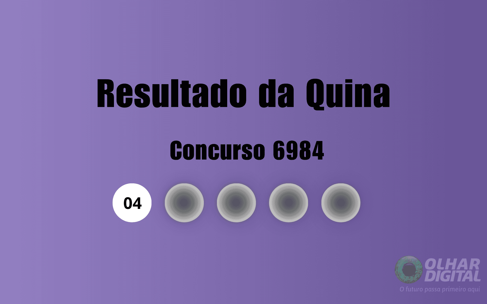 Resultado da Quina 6984: números sorteados e orientações sobre o prêmio