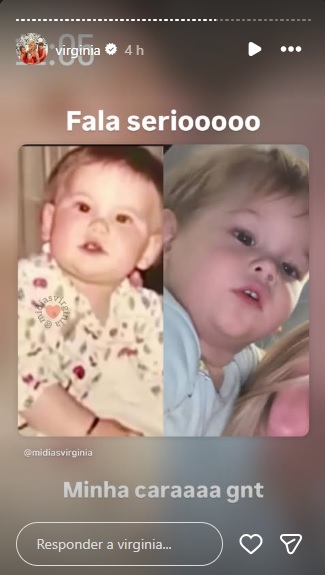 Virginia Fonseca mostra semelhança com o filho caçula em publicação nas redes