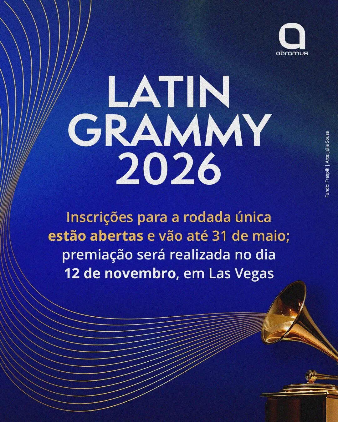 Latin Grammy 2026 abre rodada única de inscrições com novas regras para uso de IA