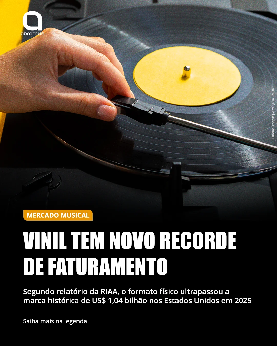 Vinil ultrapassa US$ 1,04 bilhão em vendas e alcança recorde histórico