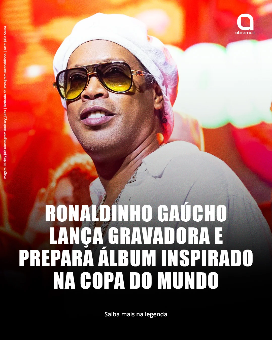Ronaldinho lança gravadora Tu Música e prepara álbum inspirado na Copa do Mundo 2026