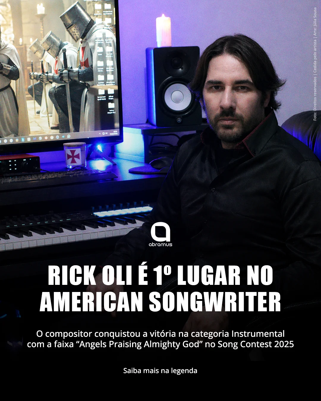 Rick Oli vence a categoria Instrumental do American Songwriter 2025 Song Contest