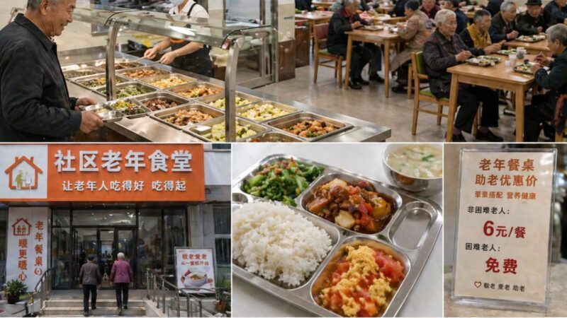 China monta rede de quase 80 mil pontos de alimentação para idosos e oferece refeições a partir de R$ 2