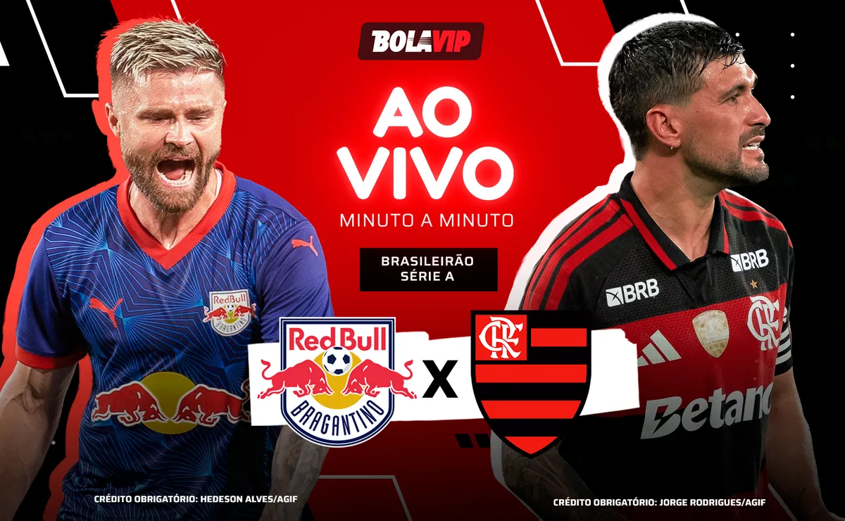 Bragantino derrota o Flamengo por 3 a 0 na 9ª rodada do Brasileirão; Pulgar é expulso
