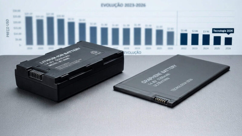 Quanto custa uma bateria de grafeno em 2026?