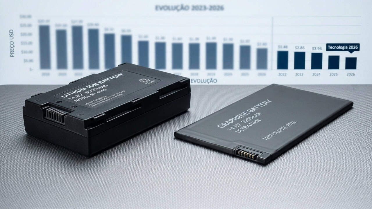 Quanto custa uma bateria de grafeno em 2026?