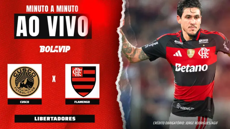 Bruno Henrique marca de cabeça e coloca Flamengo na frente contra o Cusco pela Libertadores