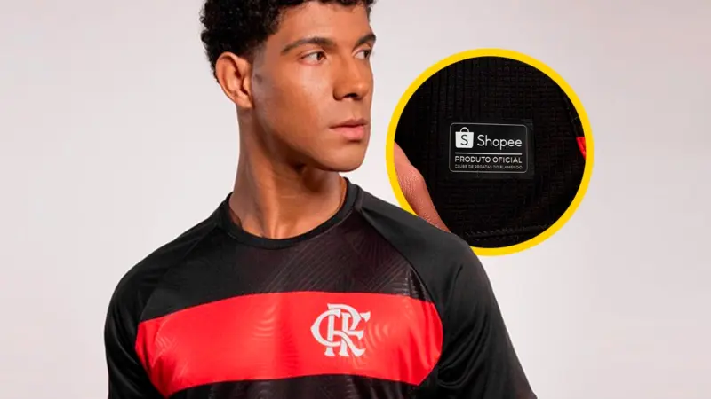 Flamengo lança camisa oficial por menos de R$ 100 em parceria com a Shopee