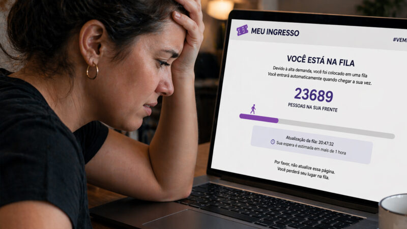 Brasil registrou mais de 3 mil reclamações sobre compra de ingressos em cerca de um ano, apontam dados da Senacon