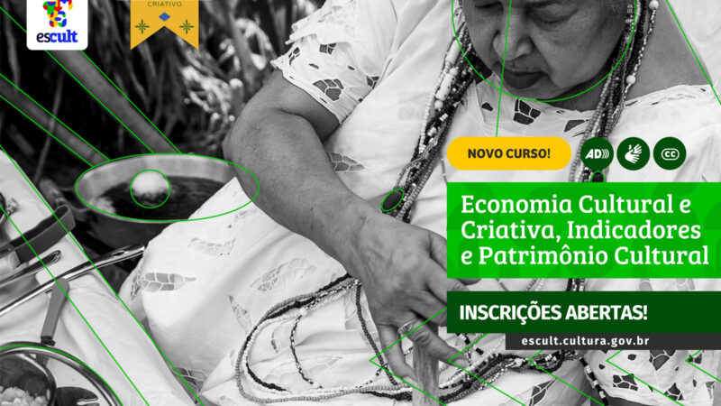 MinC e UFRB lançam curso gratuito de 160 horas na Escult sobre economia criativa e patrimônio