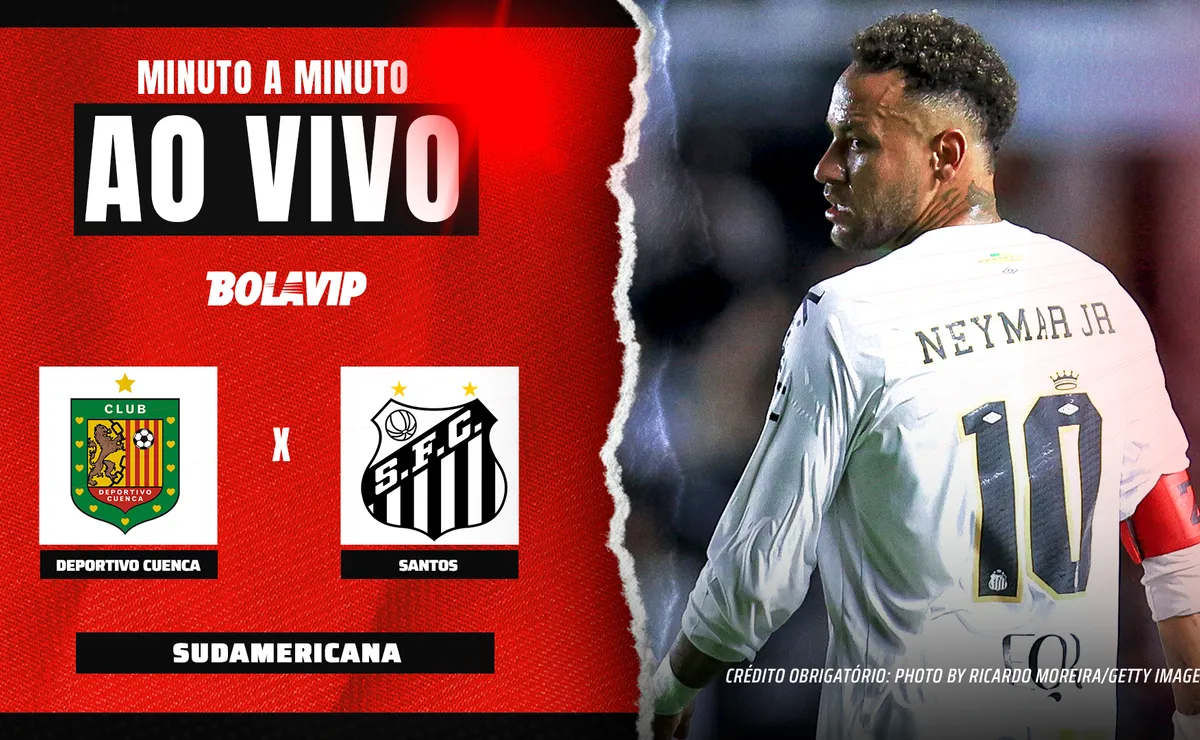 Deportivo Cuenca e Santos empatam sem gols no primeiro tempo pela Copa Sul-Americana 2026