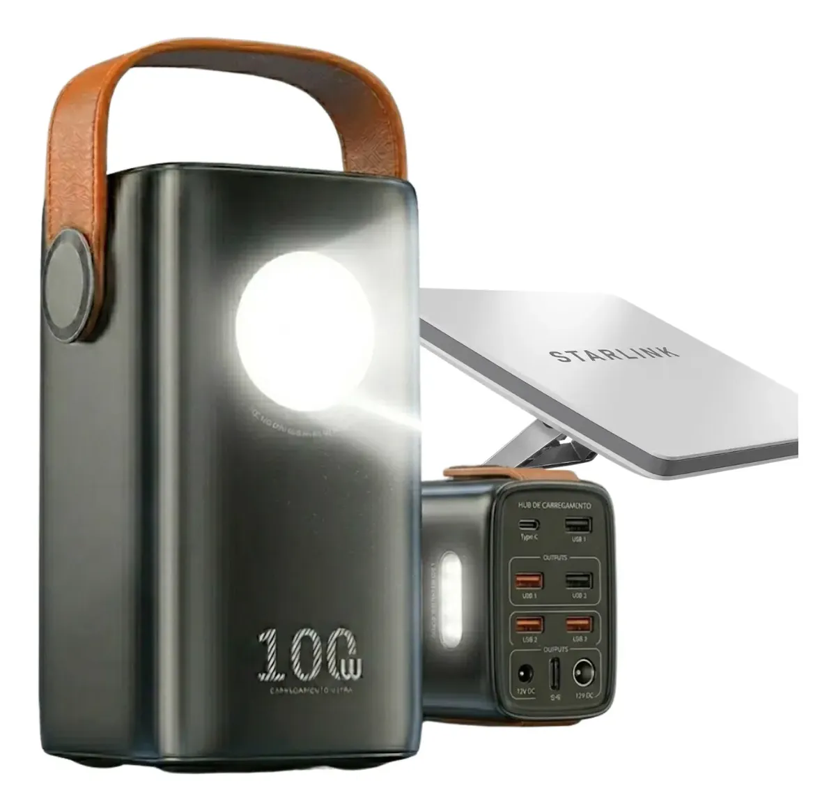 Power bank de 30.000mAh e 100W está em oferta no Mercado Livre