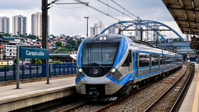 Governo de SP inclui Carapicuíba na preparação do Trem Intercidades Eixo Oeste, projeto de R$ 11,9 bilhões
