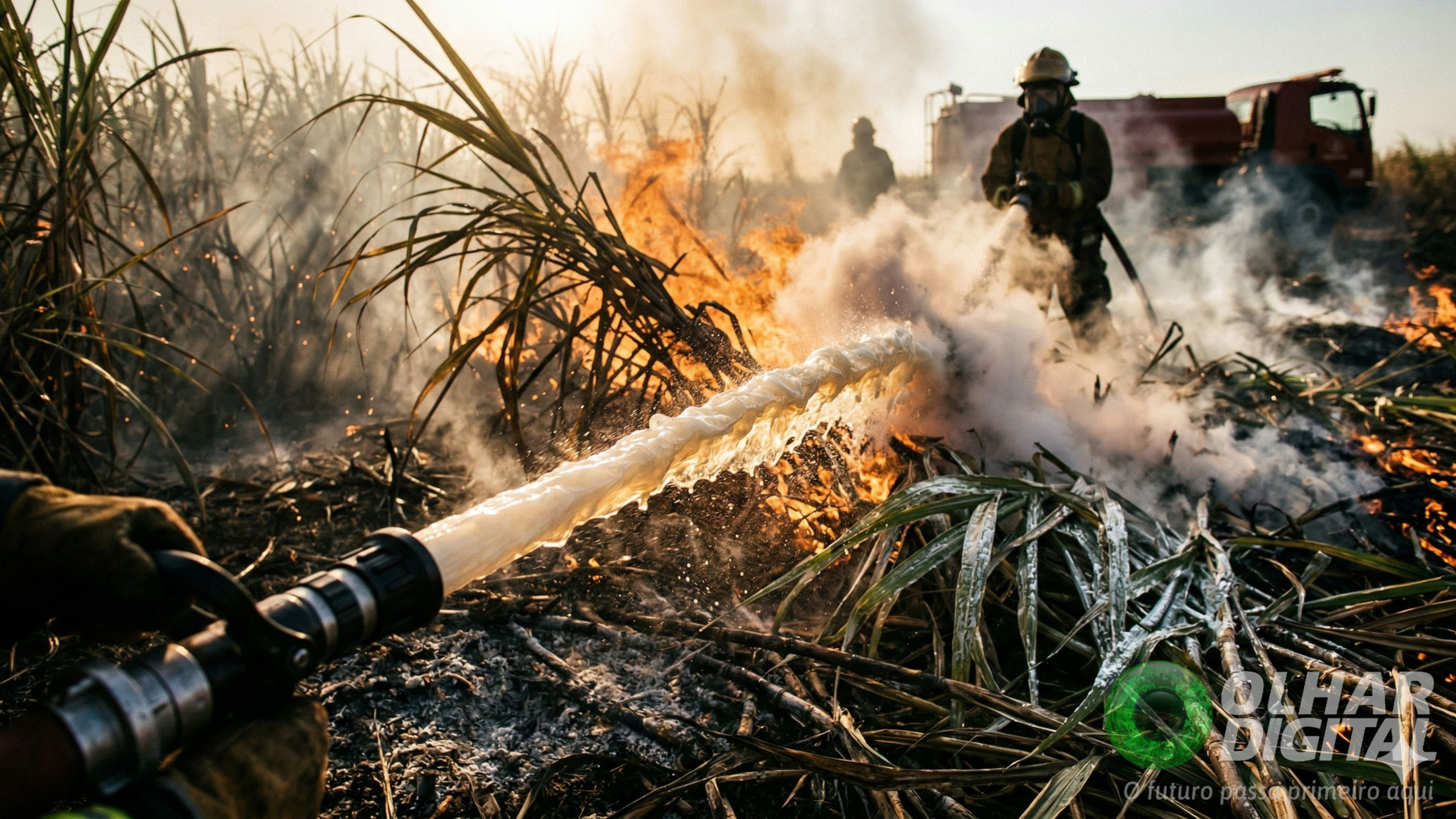 Biogel brasileiro reduz consumo de água e acelera combate a incêndios