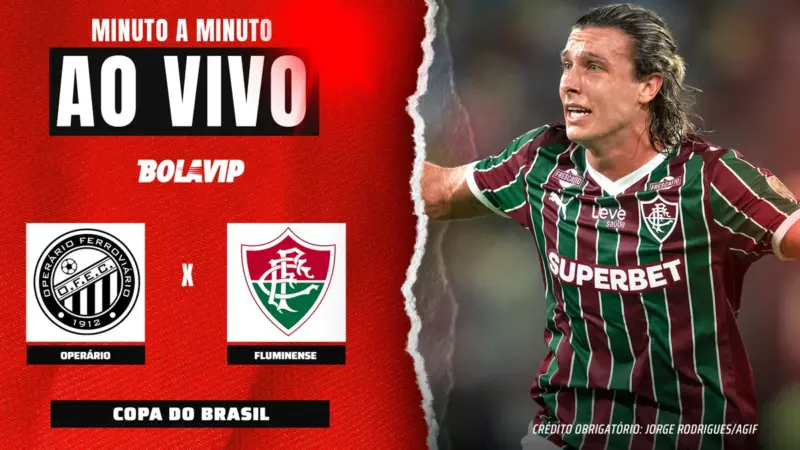 Operário-PR recebe o Fluminense pela ida da 5ª fase da Copa do Brasil nesta quinta-feira