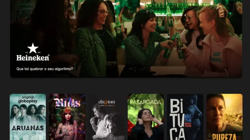 Heineken e Globoplay lançam hub para incentivar que público “quebre o algoritmo”