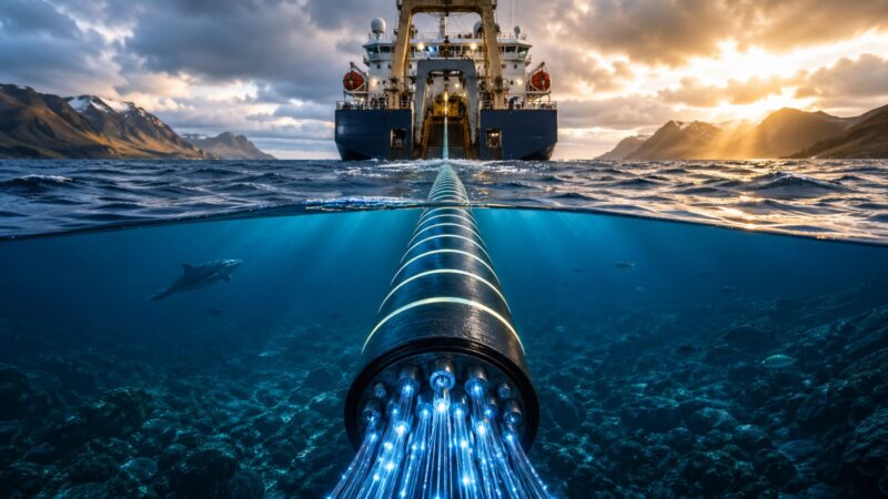 Cabo submarino AUÐUR eleva capacidade e cria rota de baixa latência entre Islândia e Escócia