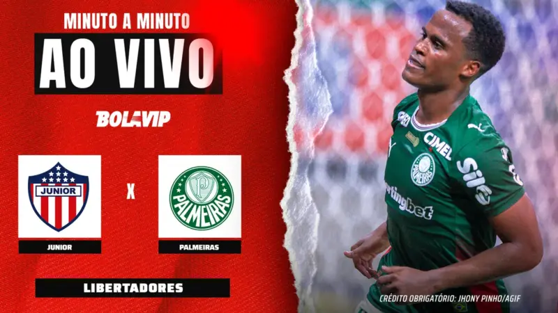 Junior Barranquilla e Palmeiras ficam no empate por 1 a 1 na Libertadores