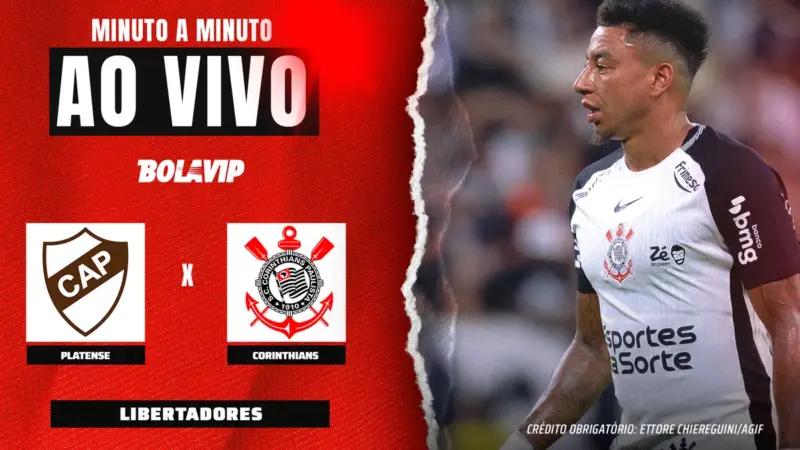 Kayke e Yuri Alberto marcam, Corinthians vence Platense por 2 a 0 na estreia pela Libertadores