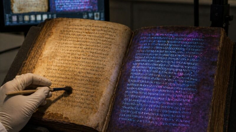 Pesquisadores recuperam 42 páginas do Novo Testamento de manuscrito do século VI com técnica que revelou texto invisível