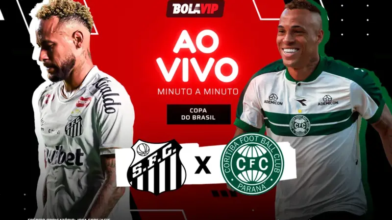 Santos e Coritiba duelam na Vila Belmiro pela ida da 5ª rodada da Copa do Brasil