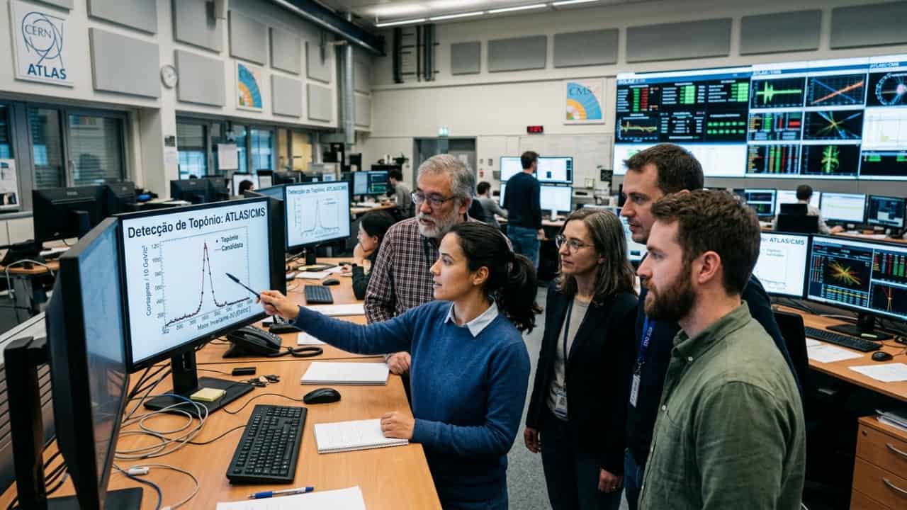 CERN confirma existência do topônio, união efêmera entre quark top e antiquark top