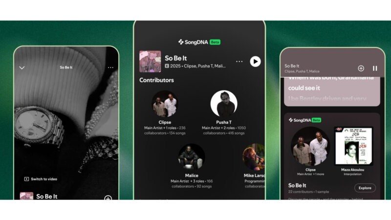 Spotify lança SongDNA para transformar créditos em experiência interativa