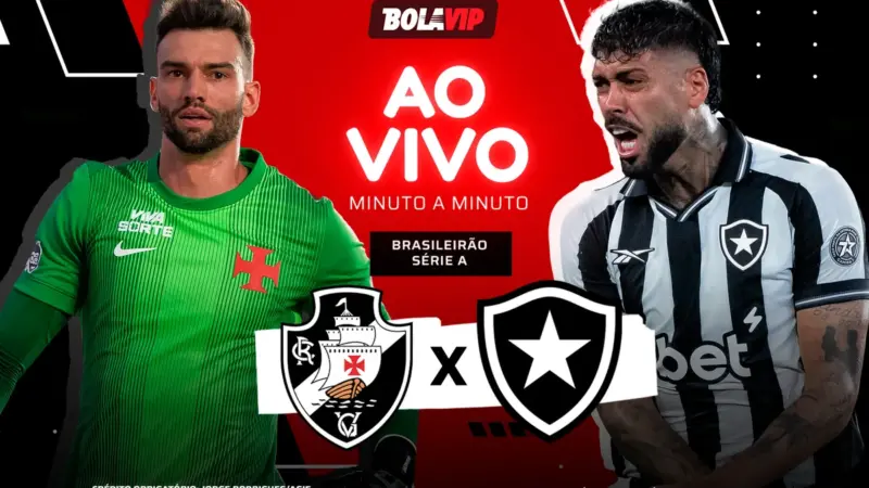 Vasco e Botafogo: primeiro tempo em andamento no clássico pelo Brasileirão