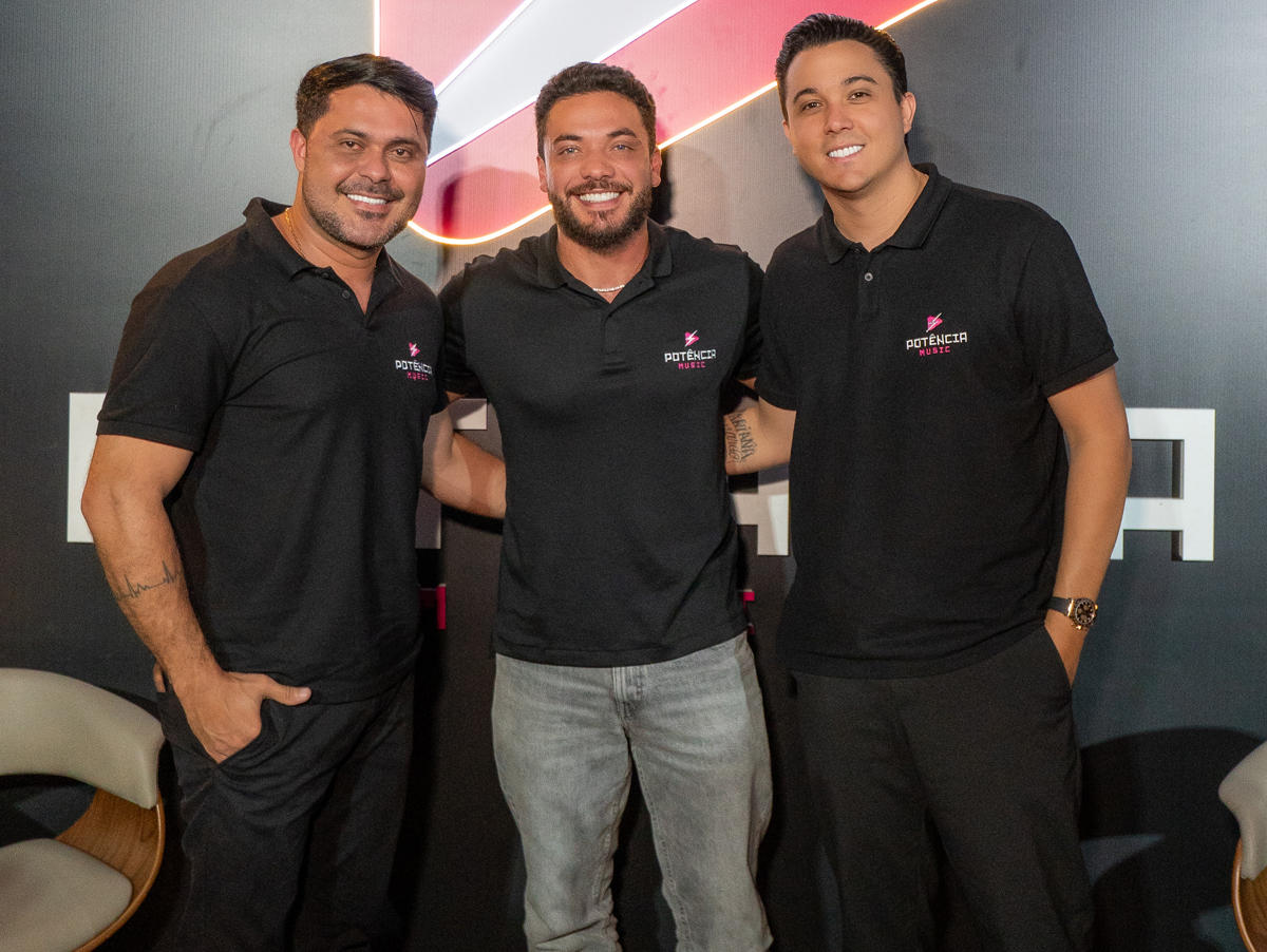 Wesley Safadão, Rod Bala e Wagner Barbosa reposicionam a Potência Music como gravadora com gestão artística completa