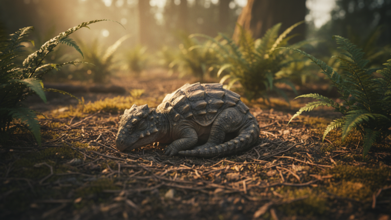 Cientistas identificam menor dinossauro blindado já registrado — filhote de ankylossauro saiu do ovo com armadura completa