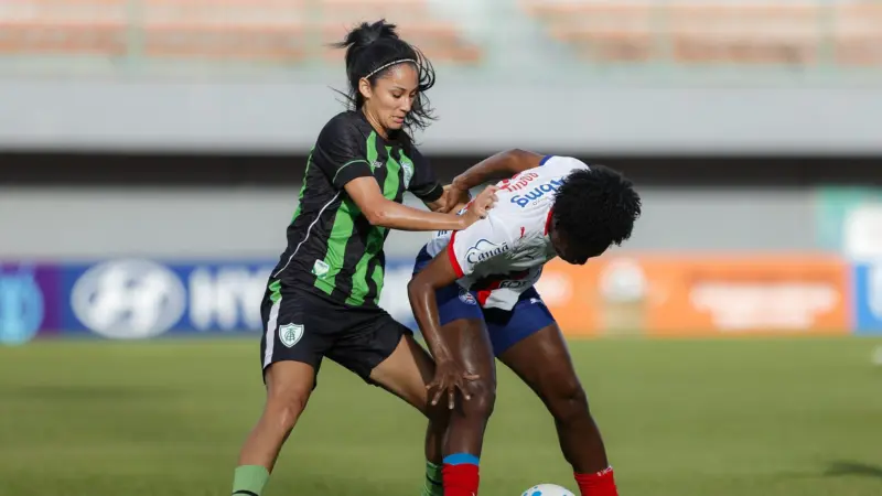 Bahia vence o América-MG por 3 a 1 no Pituaçu e sobe na tabela do Brasileirão Feminino