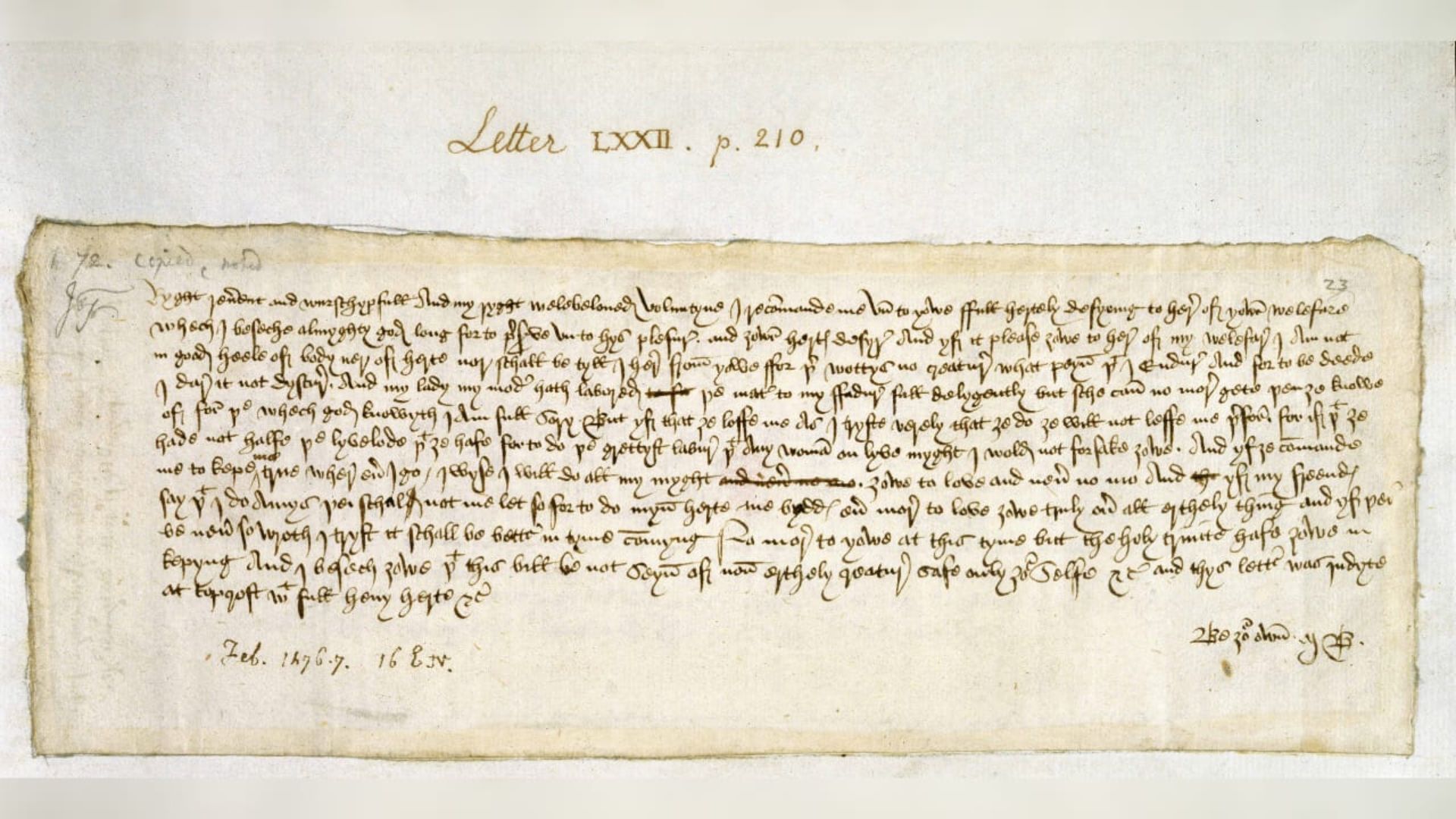 Carta de amor de 1477 é decifrada por inteligência artificial e revela romance proibido e disputa por dote na Inglaterra medieval