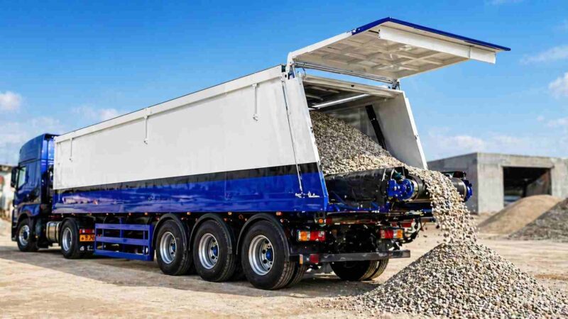 Caçamba tipo crawler destaca-se por descarga por esteira e maior controle no transporte de carga pesada