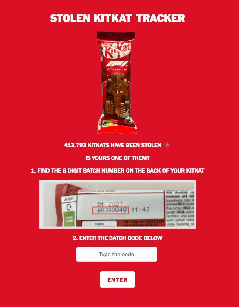 Nestlé cria site para checar se seu KitKat está entre 12 toneladas roubadas