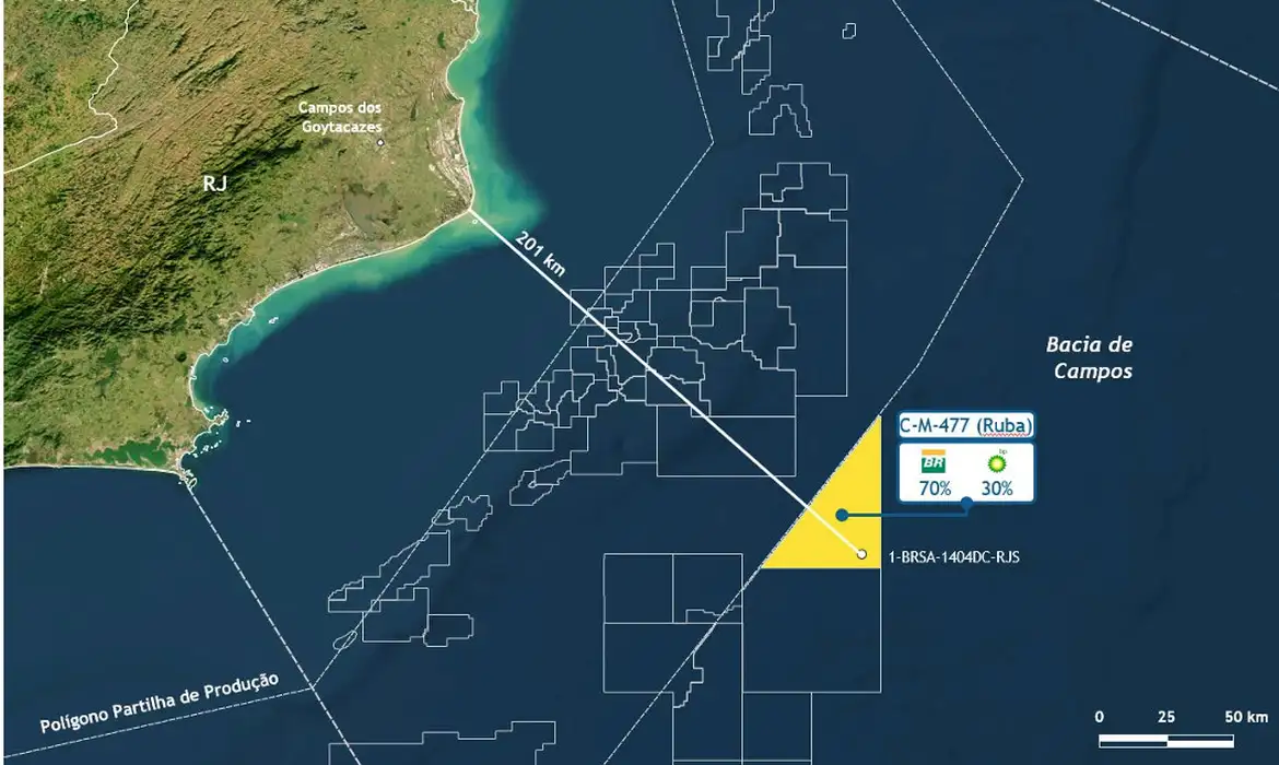 Petrobras confirma presença de hidrocarbonetos no pré-sal da Bacia de Campos