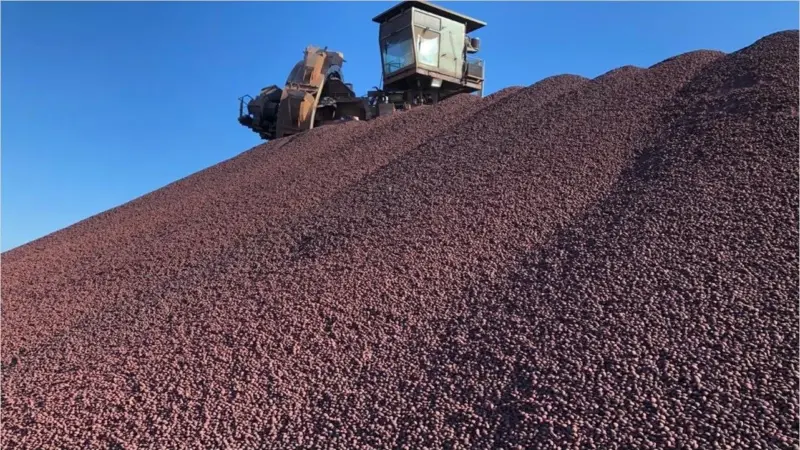 Produção de minério de ferro da Vale cresce 3% no primeiro trimestre de 2026